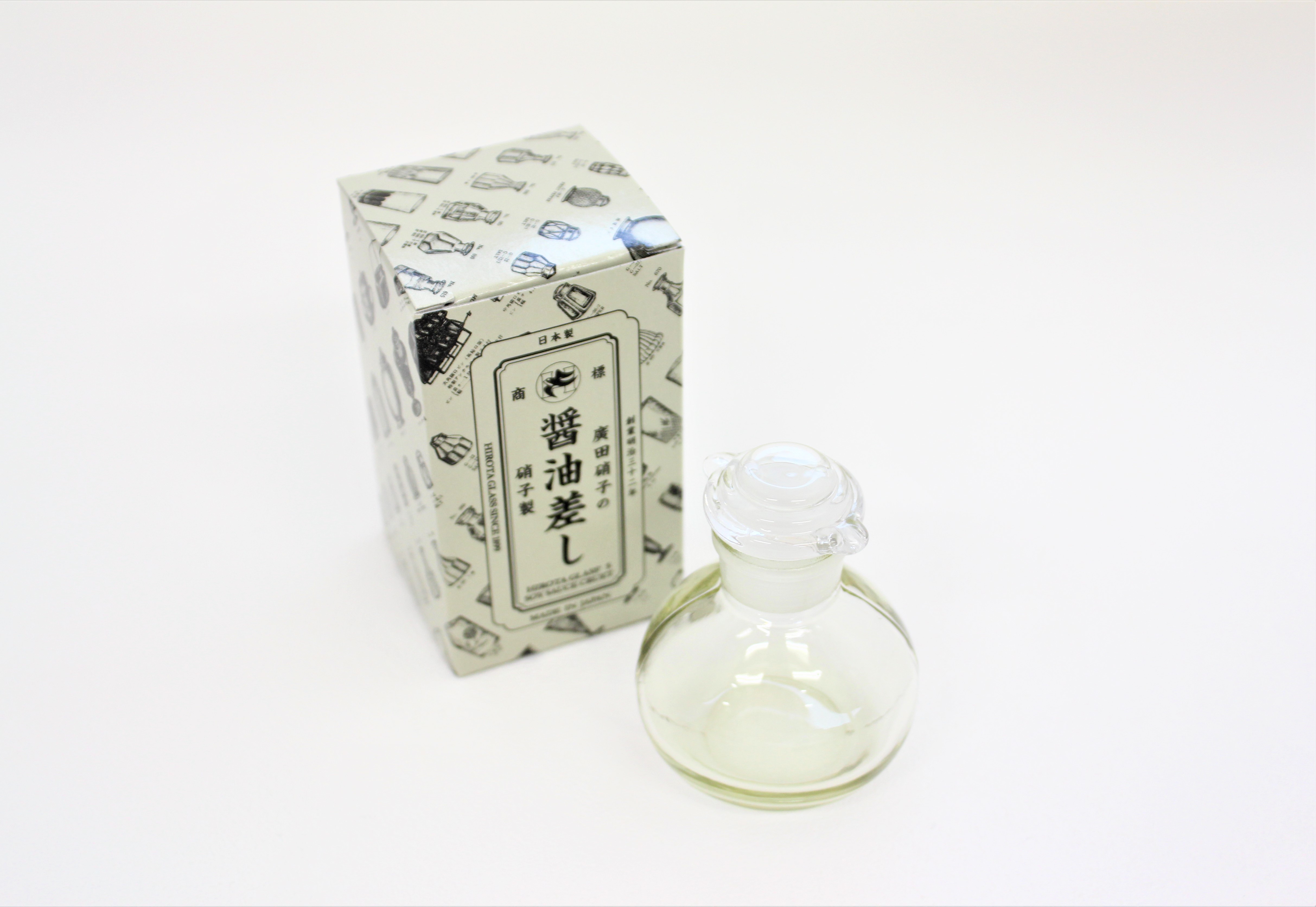 江戸硝子 復刻醤油差し 丸 | これいい和セレクト-記念品・贈り物に日本の伝統工芸品を