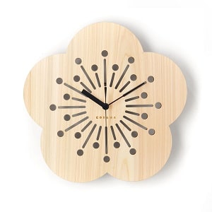 ヒノキの日本時計 華