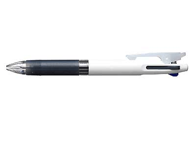 フィードリフテック3色ボールペン　白軸