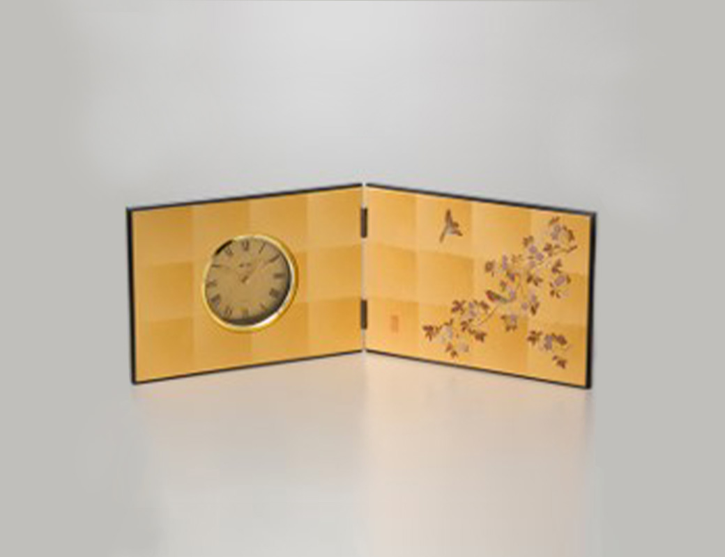 花見鳥 屏風時計 - ニッポンの記念品なら「これいい和」-伝統工芸品